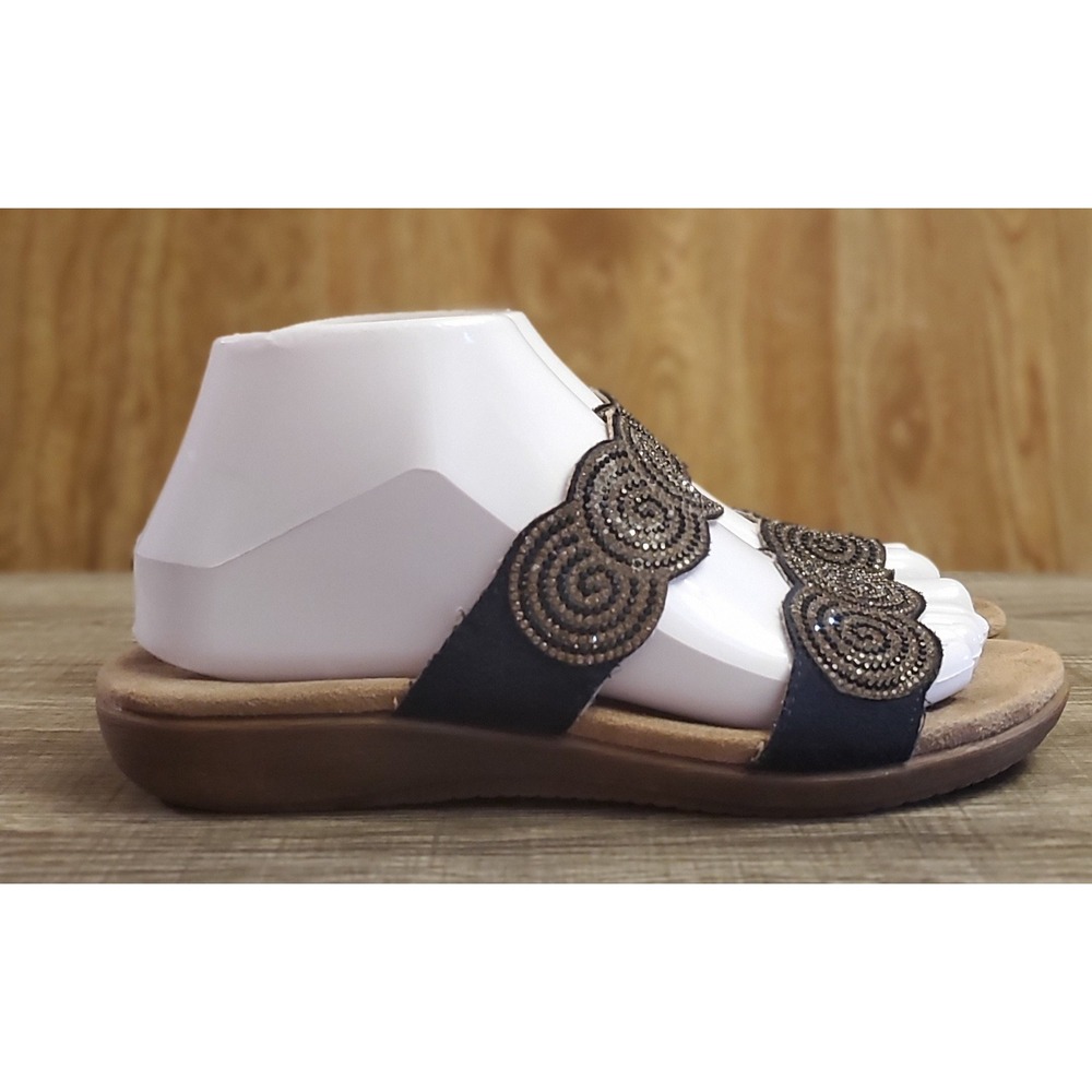 Patrizia Rekola Slip On Slide Sandals Women's EU 37 US 6.5-7 Navy